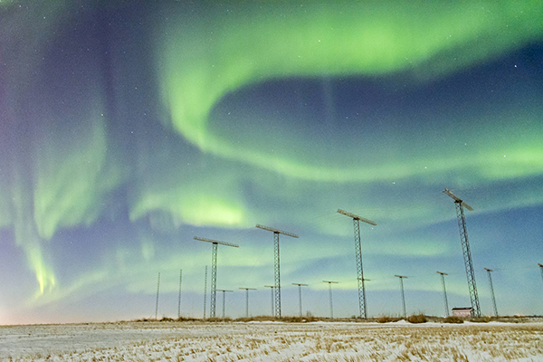 The Auroral Radar - credit: Ashton Reimer (Department of Physics and Engineering Physics)