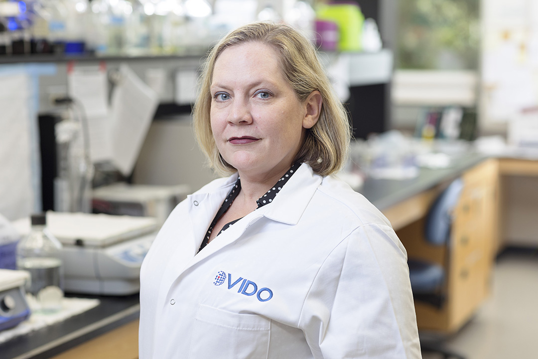 Dr. Angela Rasmussen (PhD) brings her expertise in virology to the prairie province as a research scientist. (Photo: David Stobbe)